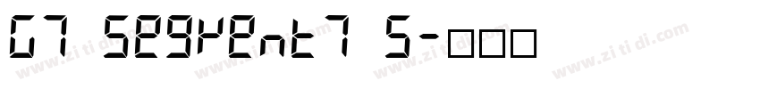G7 segment7 S字体转换 G7 segment7 S字体转换
